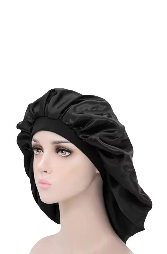 Large Sleep Bonnet Black